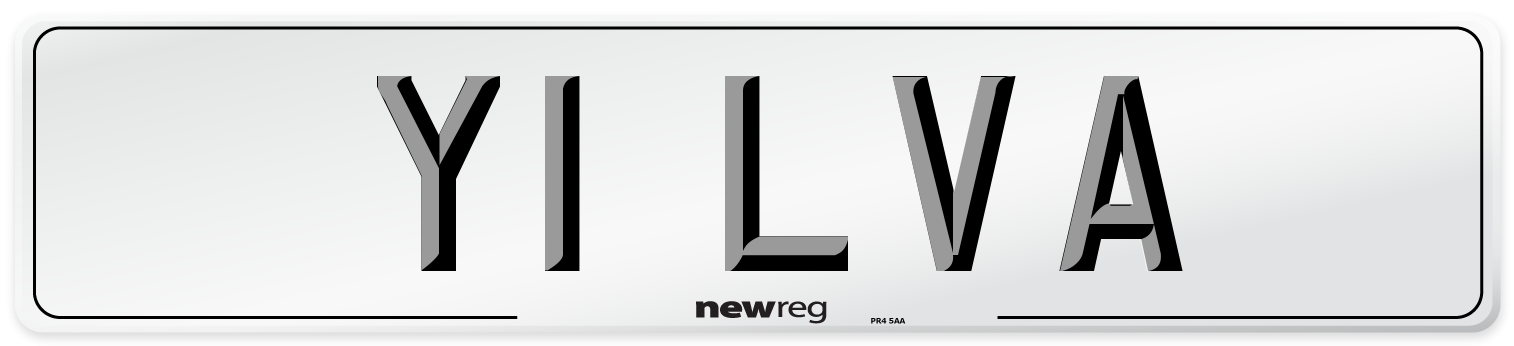 Y1 LVA Number Plate from New Reg